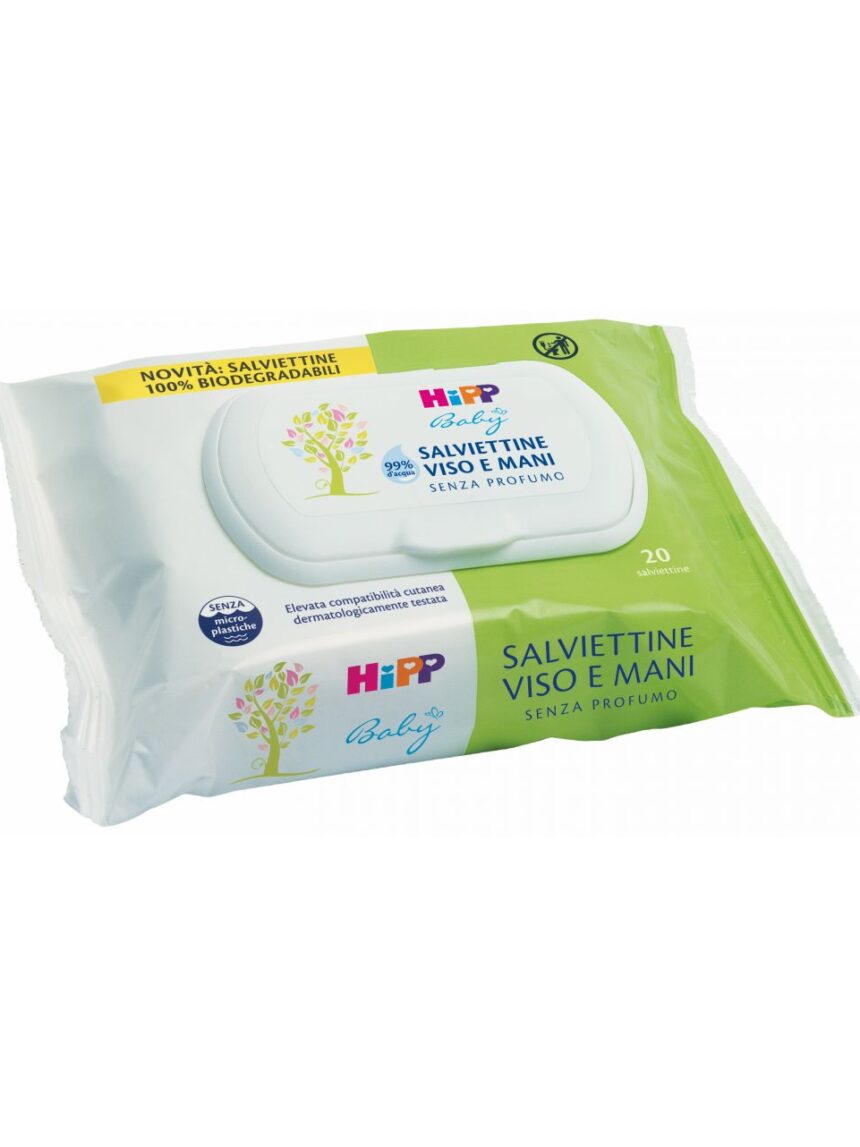 Salviettine viso e mani 20 pezzi - Hipp Baby