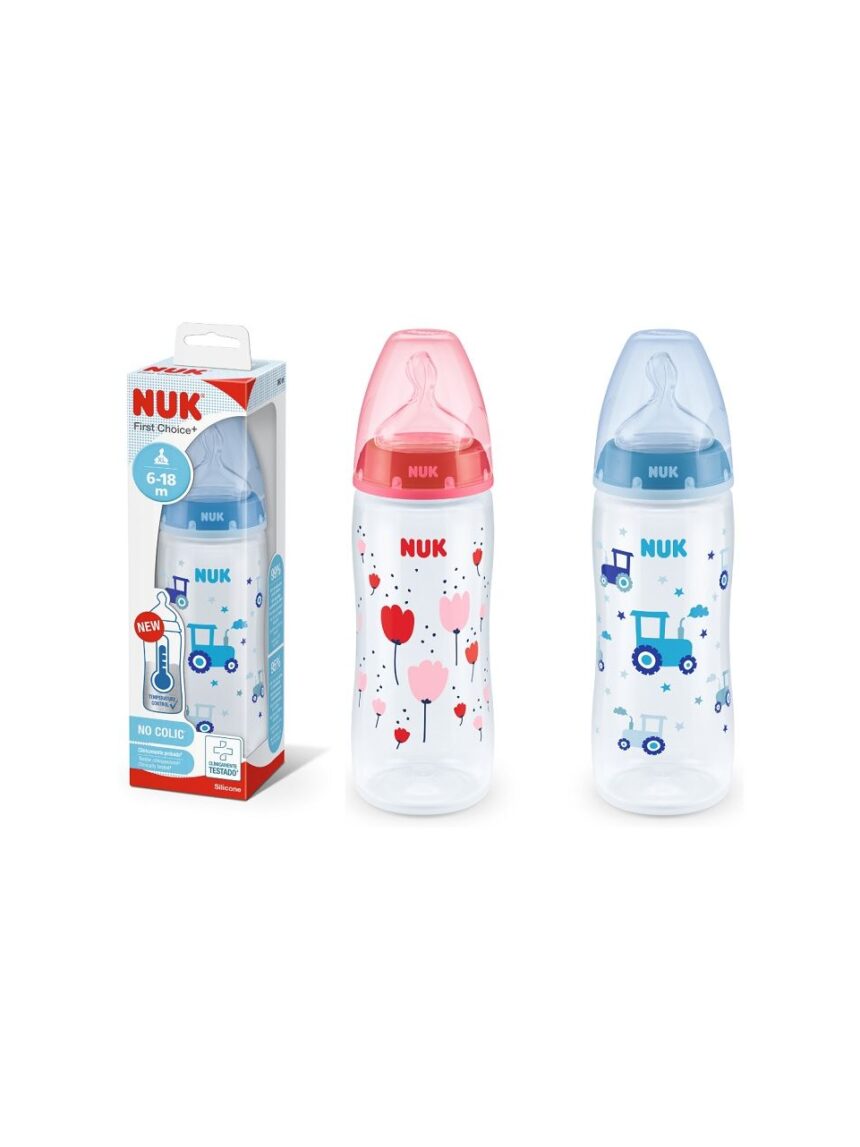 Nuk bib fc+ temp contr. pp360ml sil 6-18xl - Nuk