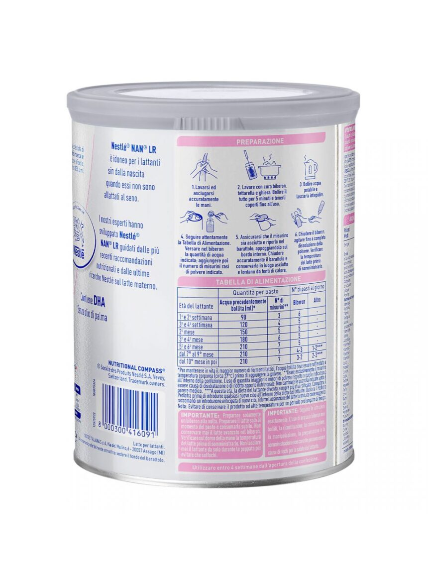 Nestle’ – nan lr polvere 800gr - Nestlé