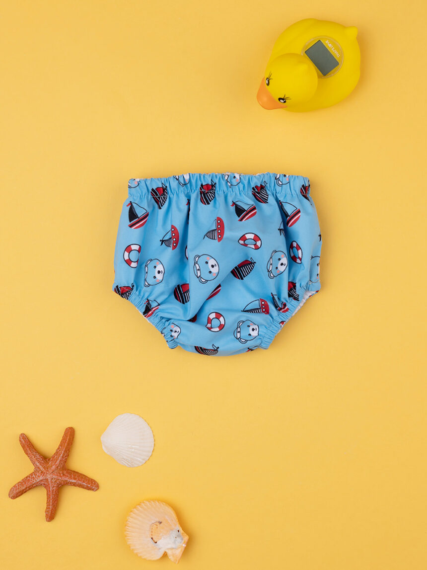 Costume antifugas neonato azzurro allover - Prénatal