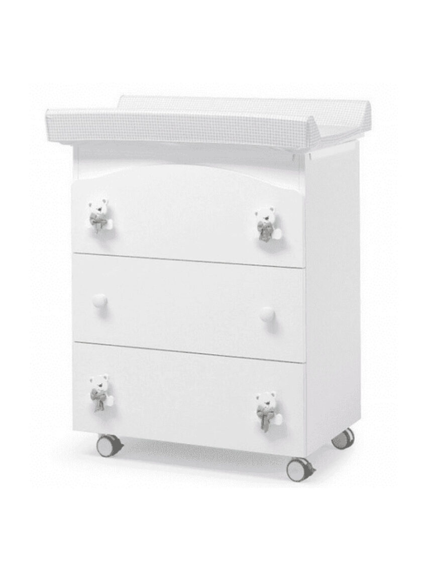 Bagnetto cassettiera tato bianco/tortora - Erbesi