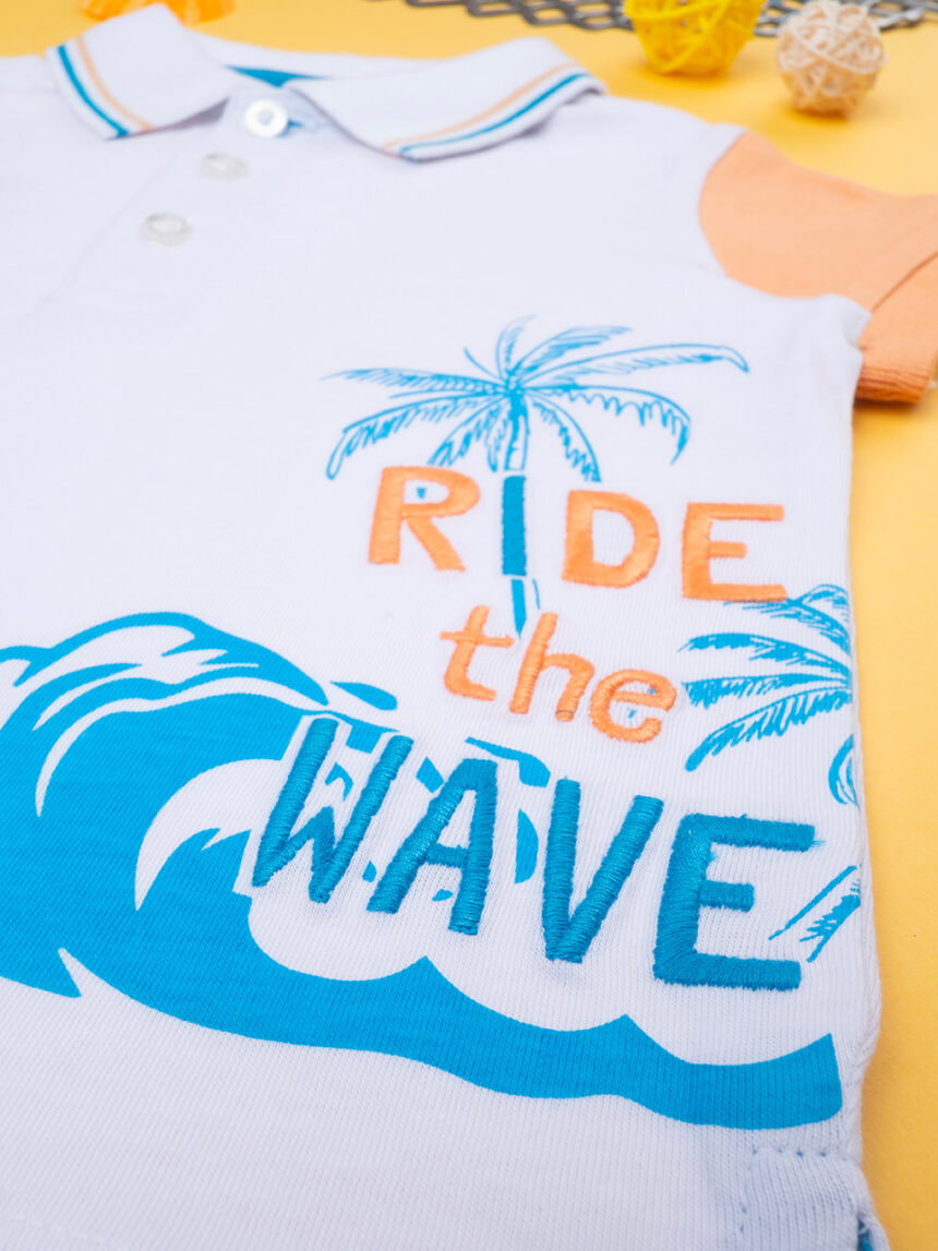 Polo bimbo maniche corte "surf" - Prénatal