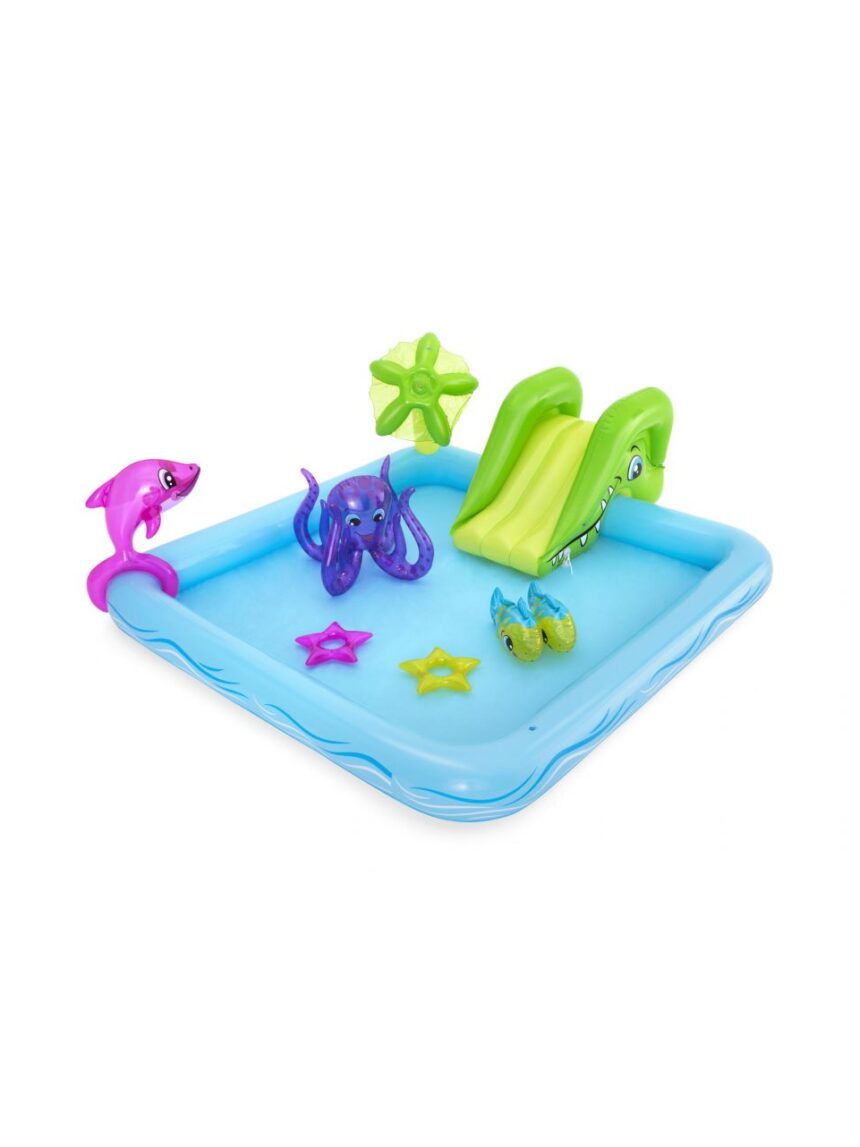 Play center acquario fantastico con spruzzi 239x206x86 cm anelli gonfiabili inclusi - bestway - Bestway