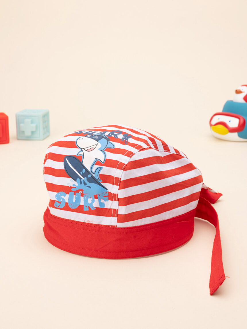 Bandana bimbo rigata "shark" - Prénatal