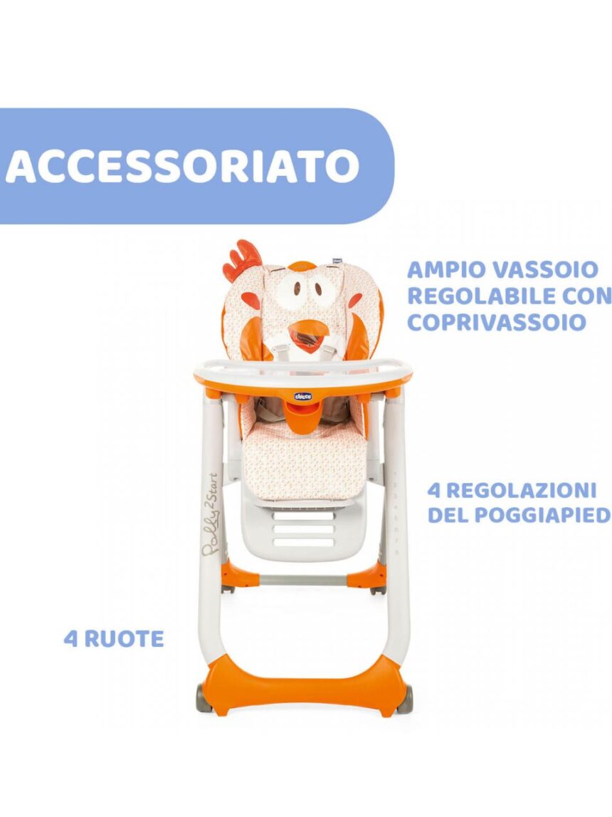 Seggiolone chicco polly2start fancy chicken - Chicco