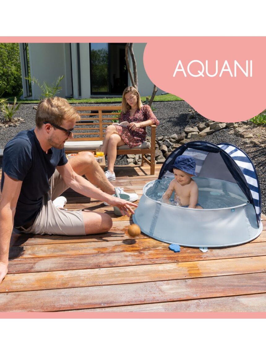 Babymoov aquani box giochi & piscina anti-uv spf 50+ marinière - Babymoov