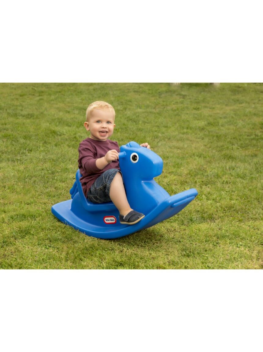 Cavallo a dondolo blu - little tikes - Little tikes