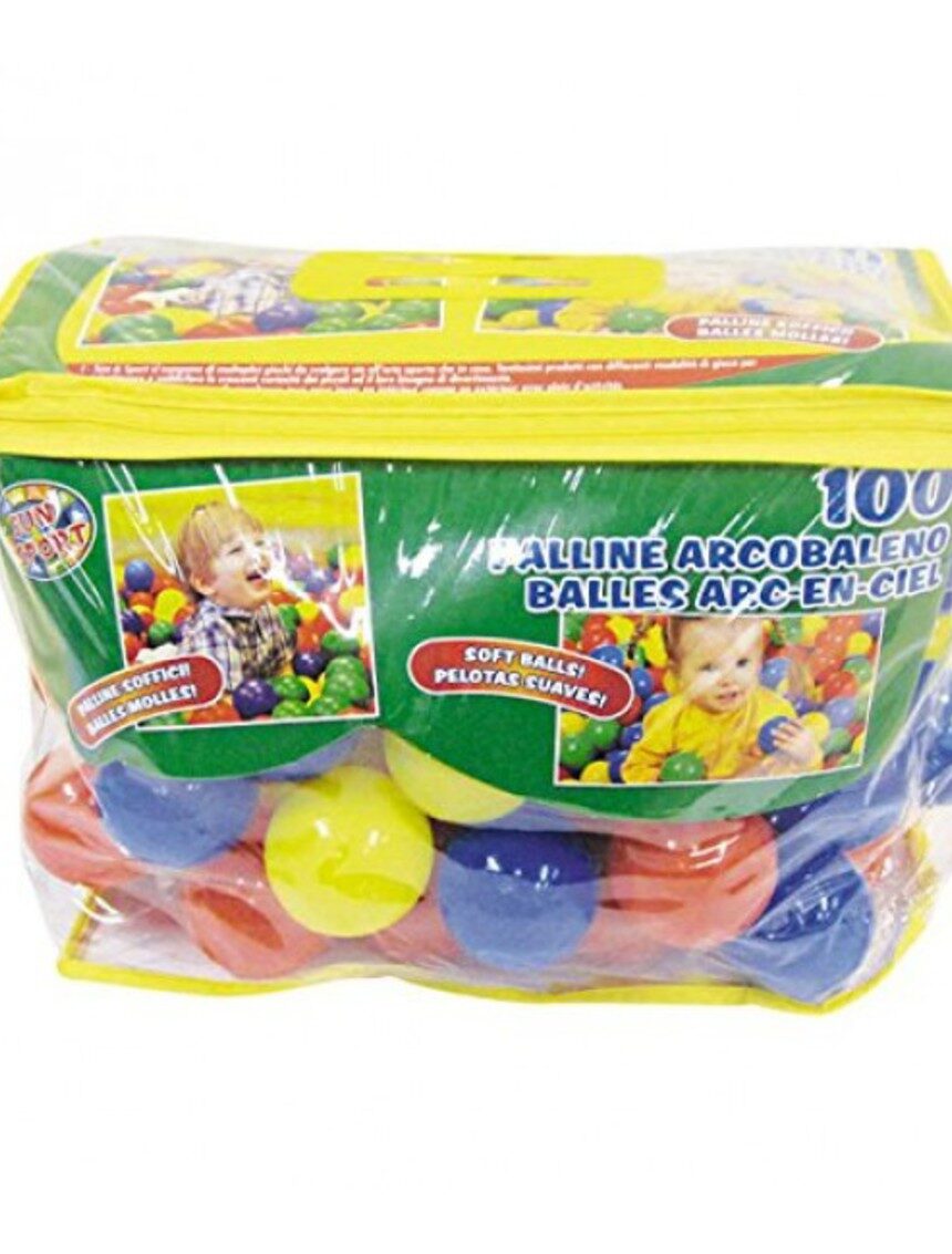 Sun&sport - sacca con 100 palline diam 6cm - Sun&amp;Sport