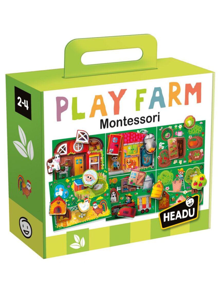 Play farm montessori. prime scoperte nella fattoria! 2/4 anni - headu - Headu