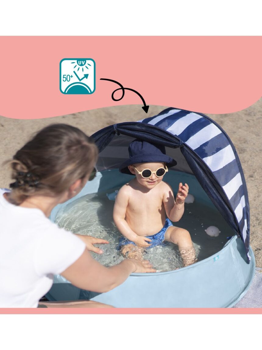 Babymoov aquani box giochi & piscina anti-uv spf 50+ marinière - Babymoov