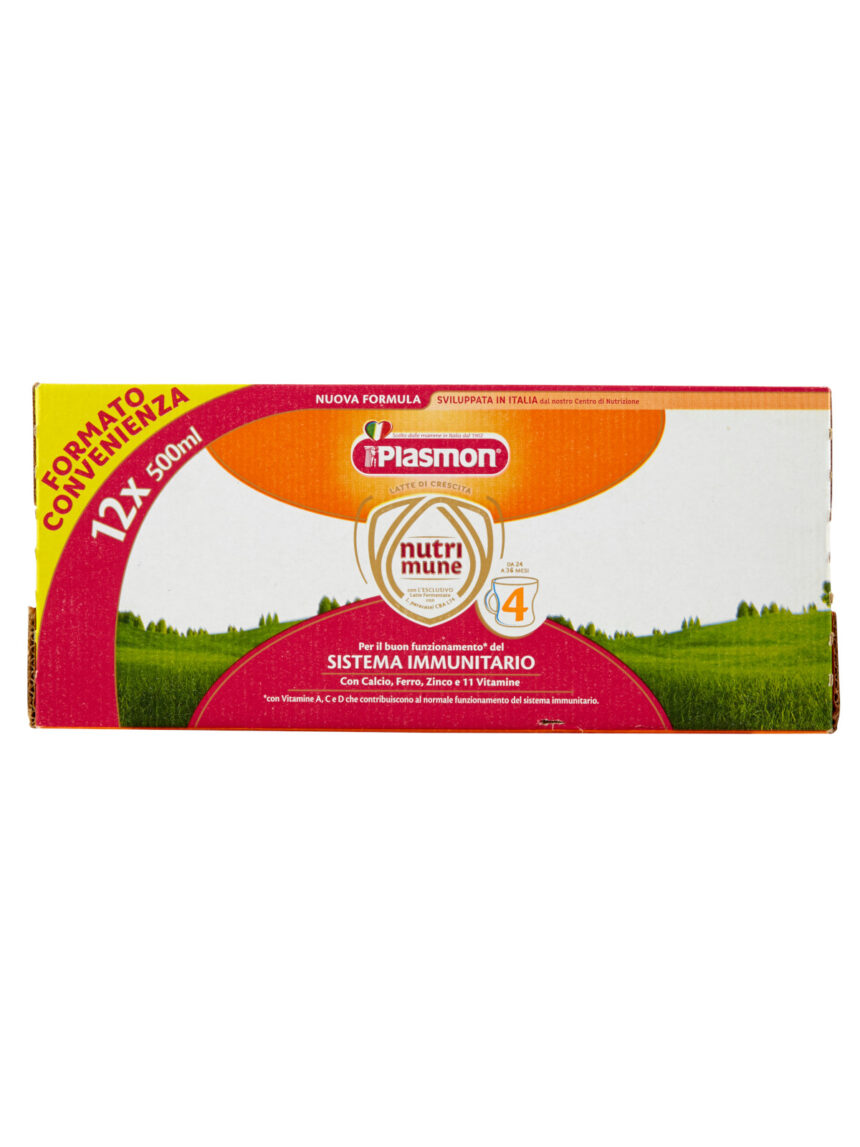 Plasmon nutri-mune 4 latte liquido stage 4 - 12x500ml - Plasmon