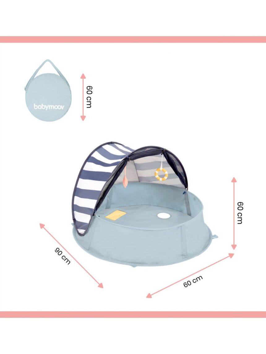 Babymoov aquani box giochi & piscina anti-uv spf 50+ marinière - Babymoov