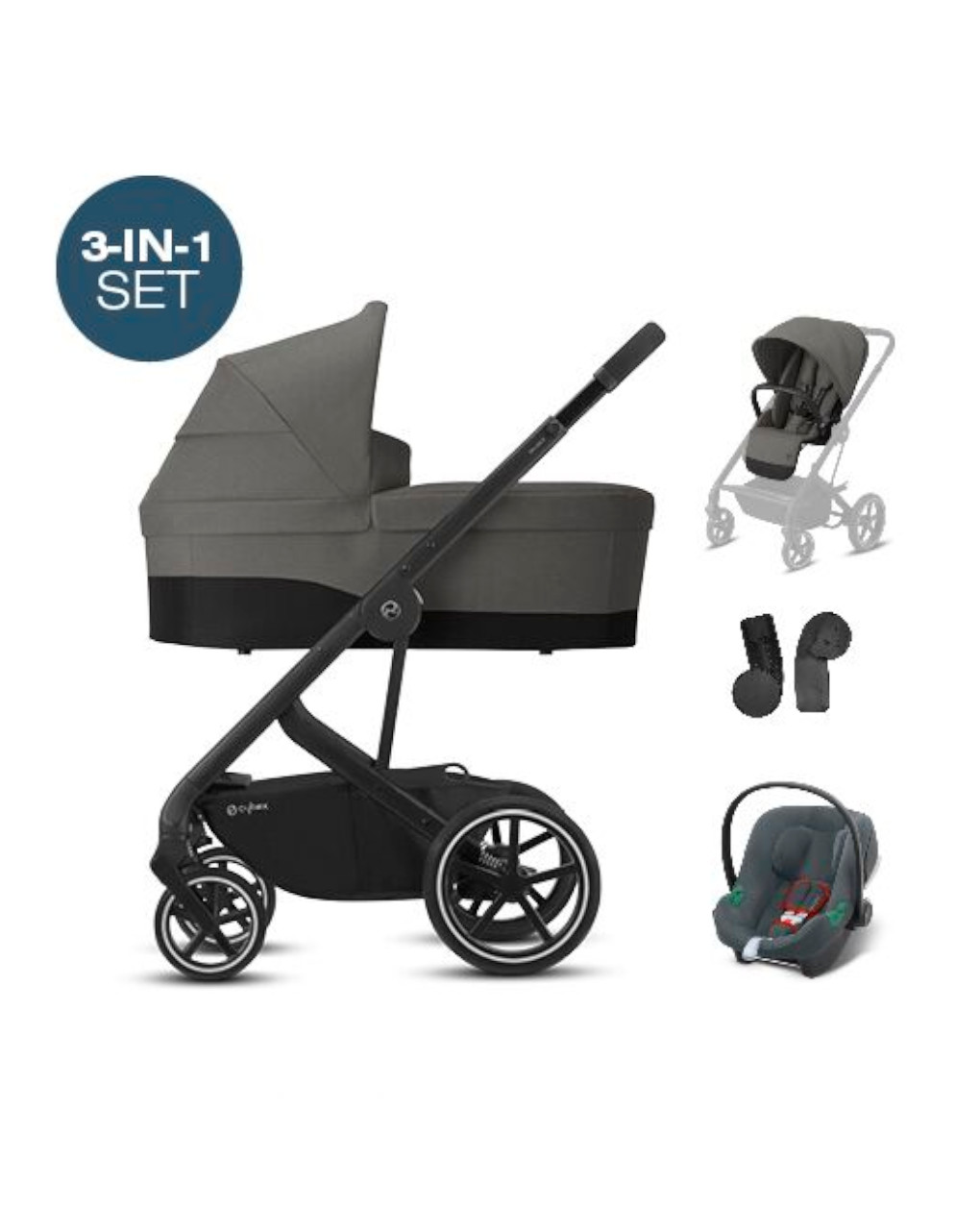 Balios s basic blk 3-in-1 travelsystem aton b2 - Cybex