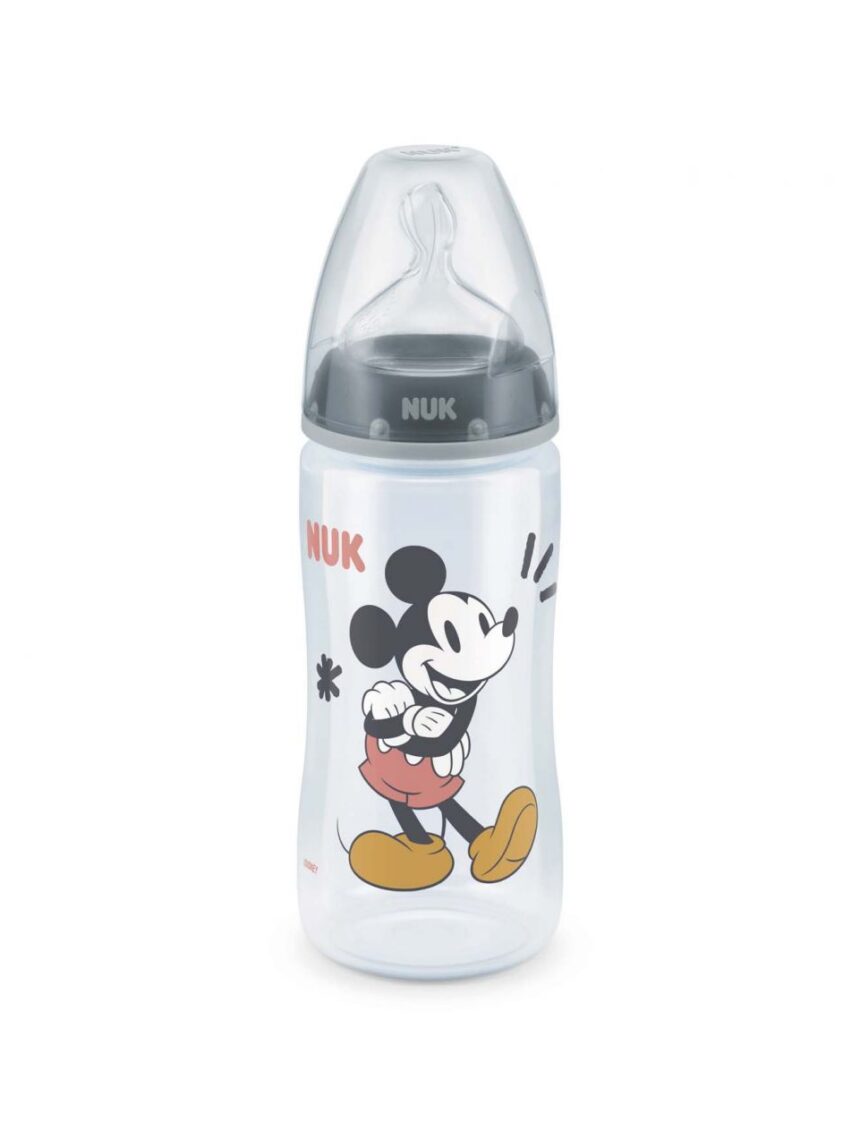 Nuk biberon disney tc_mickey_gray_ pp300ml silicone 6-18m - Nuk