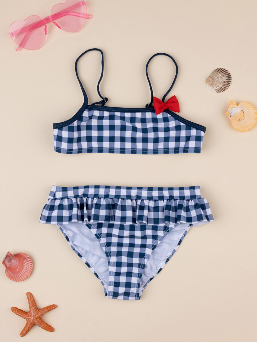 Bikini bambina vicky blu e bianco - Prénatal