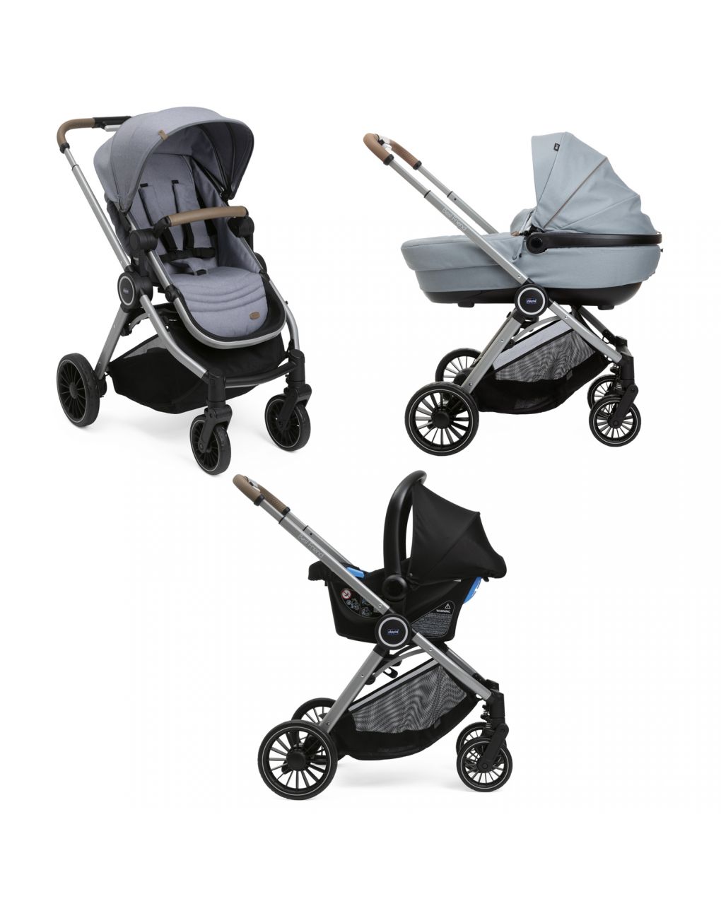 Trio best friend pro comfort magnet grey - chicco