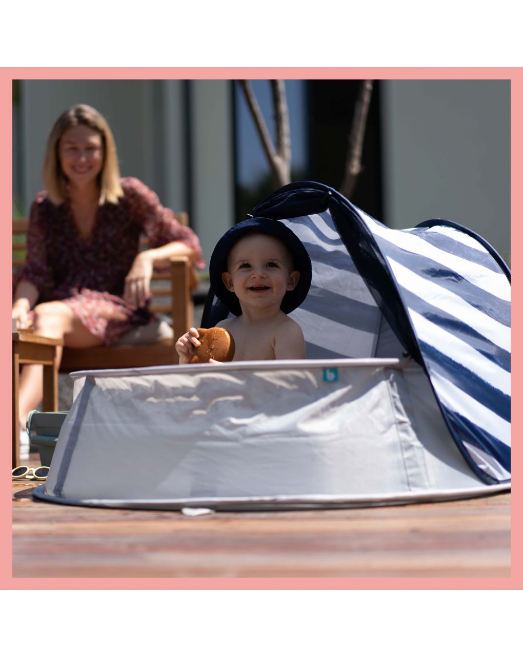 Babymoov aquani box giochi & piscina anti-uv spf 50+ marinière - Babymoov