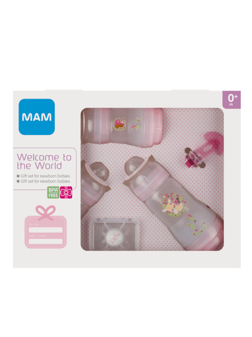 Welcome to the world confezione regalo rosa - Mam