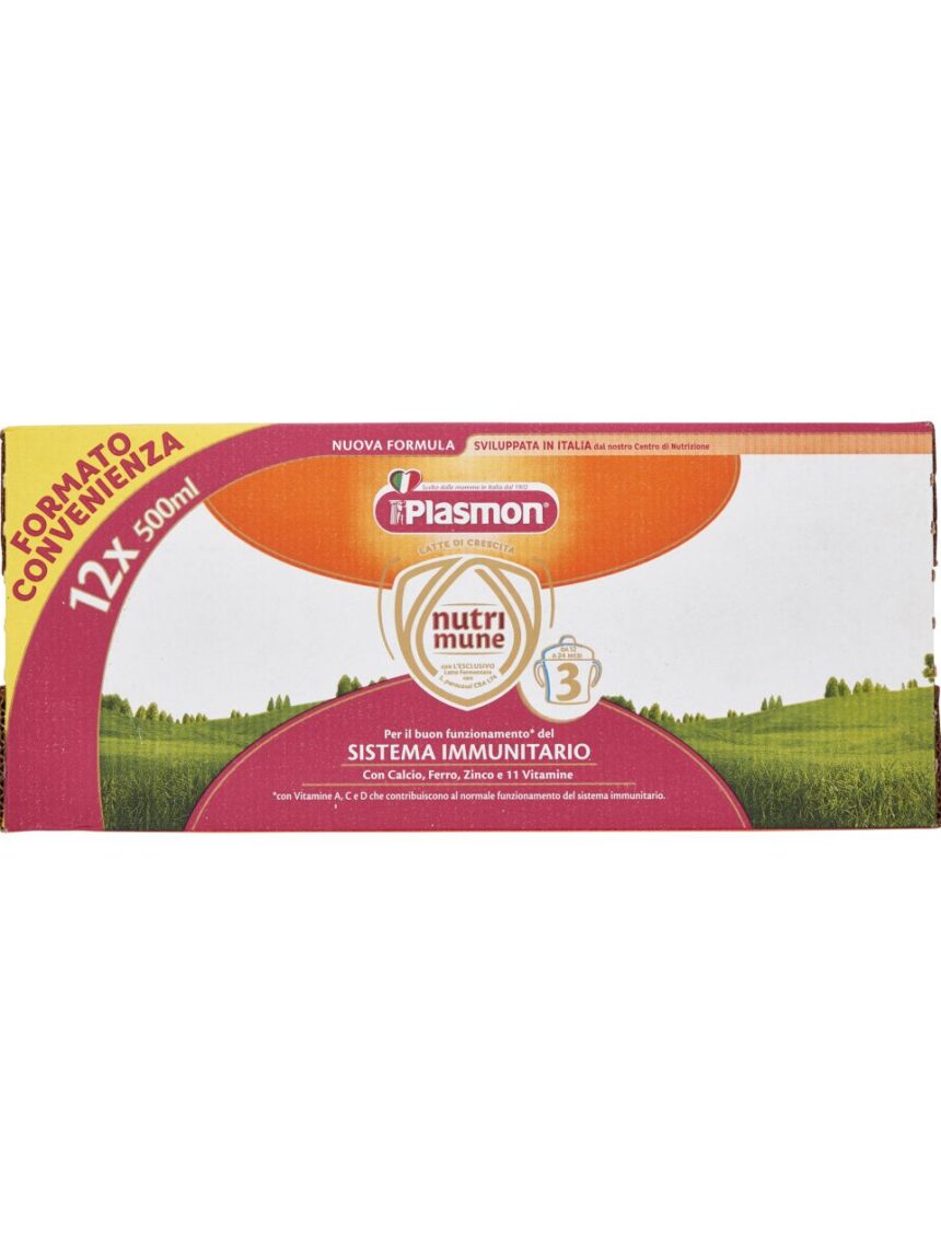 Latte plasmon nutri-mune stage 3 – 12 x 500 ml - Plasmon