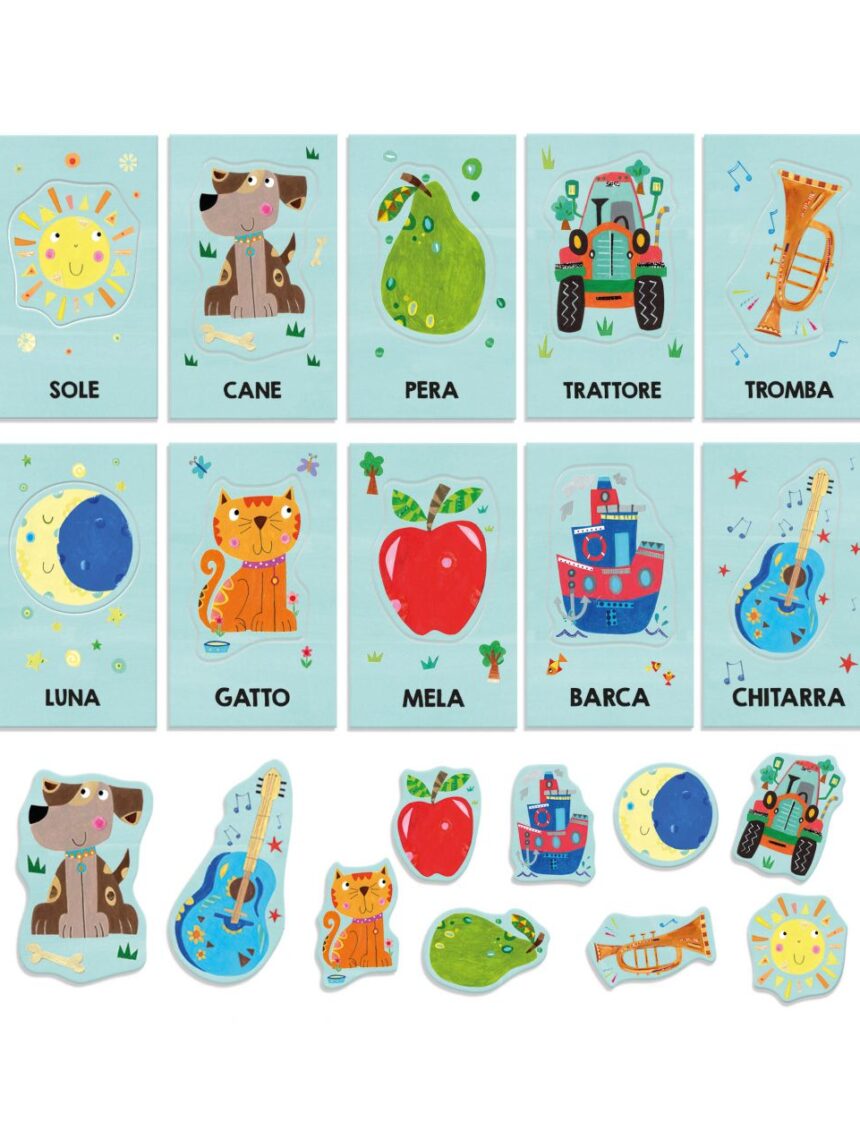 Baby flashcards montessori. ascolta e pronuncia le prime parole! 1/3 anni - headu - Headu