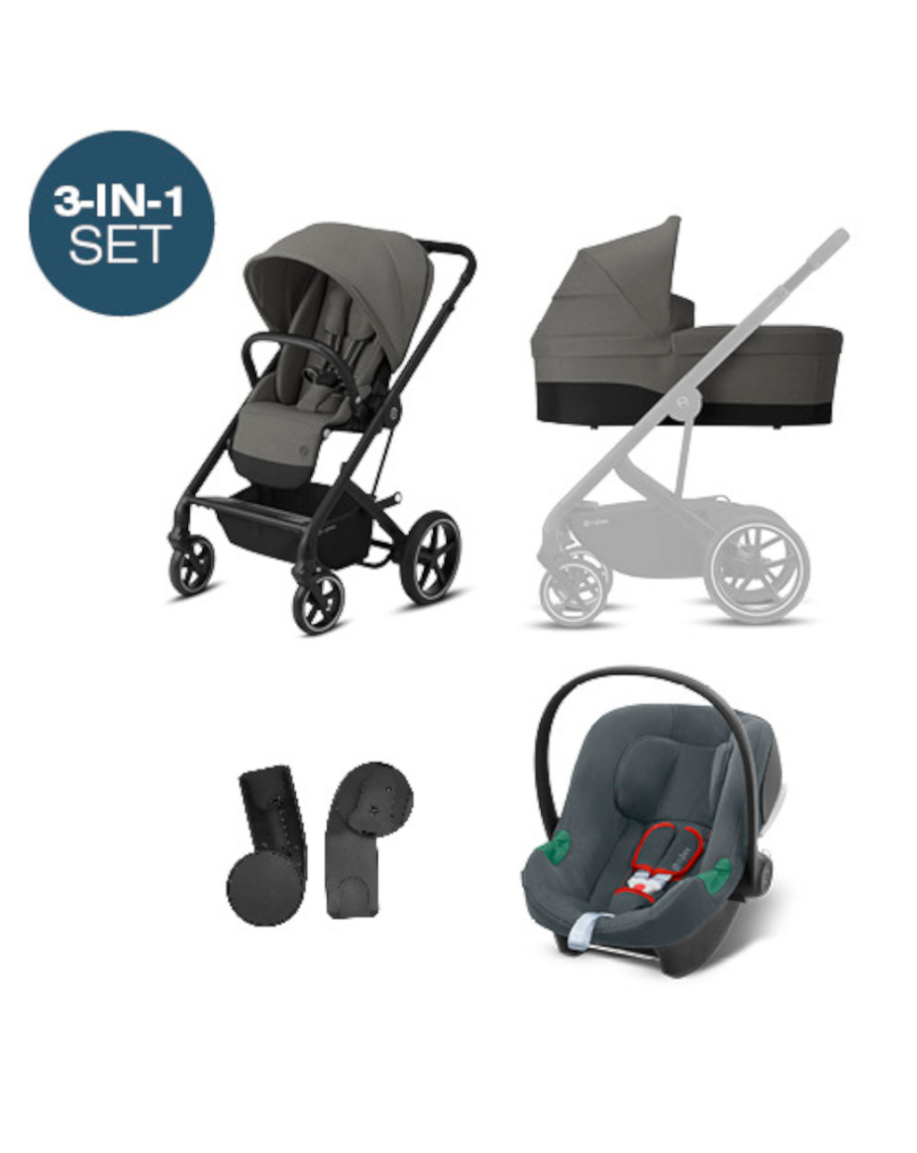 Balios s basic blk 3-in-1 travelsystem aton b2 - Cybex