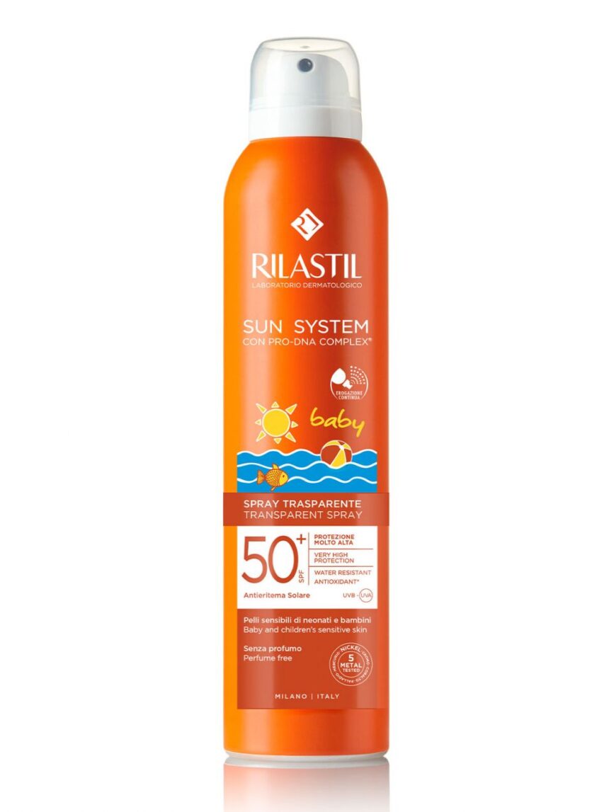 Rilastil sun system baby spray transparent spf 50e 200ml - Rilastil