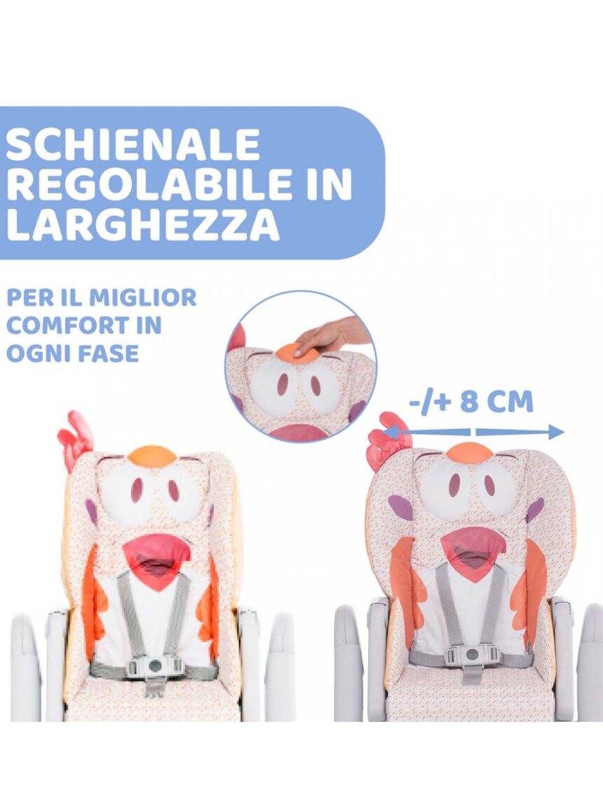 Seggiolone chicco polly2start fancy chicken - Chicco