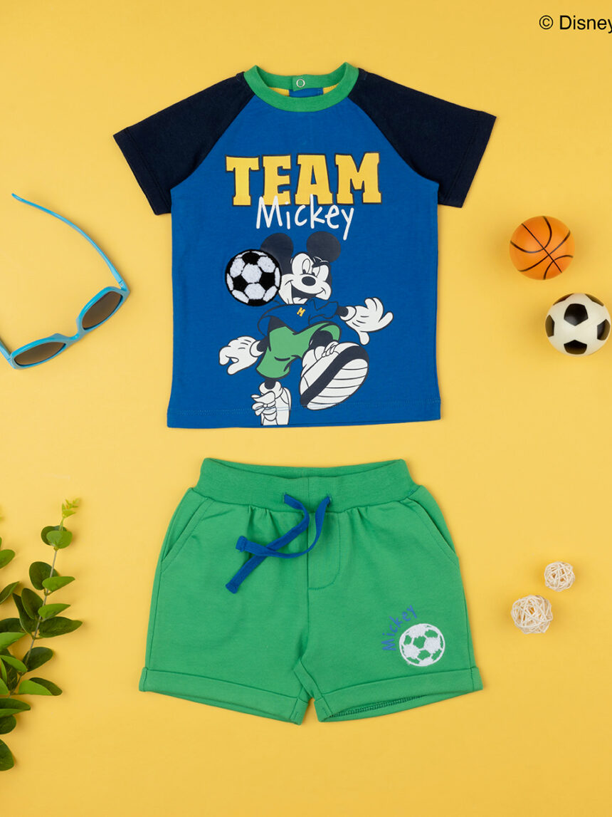 Set 2 pezzi t-shirt + shorts disney topolino - Prénatal