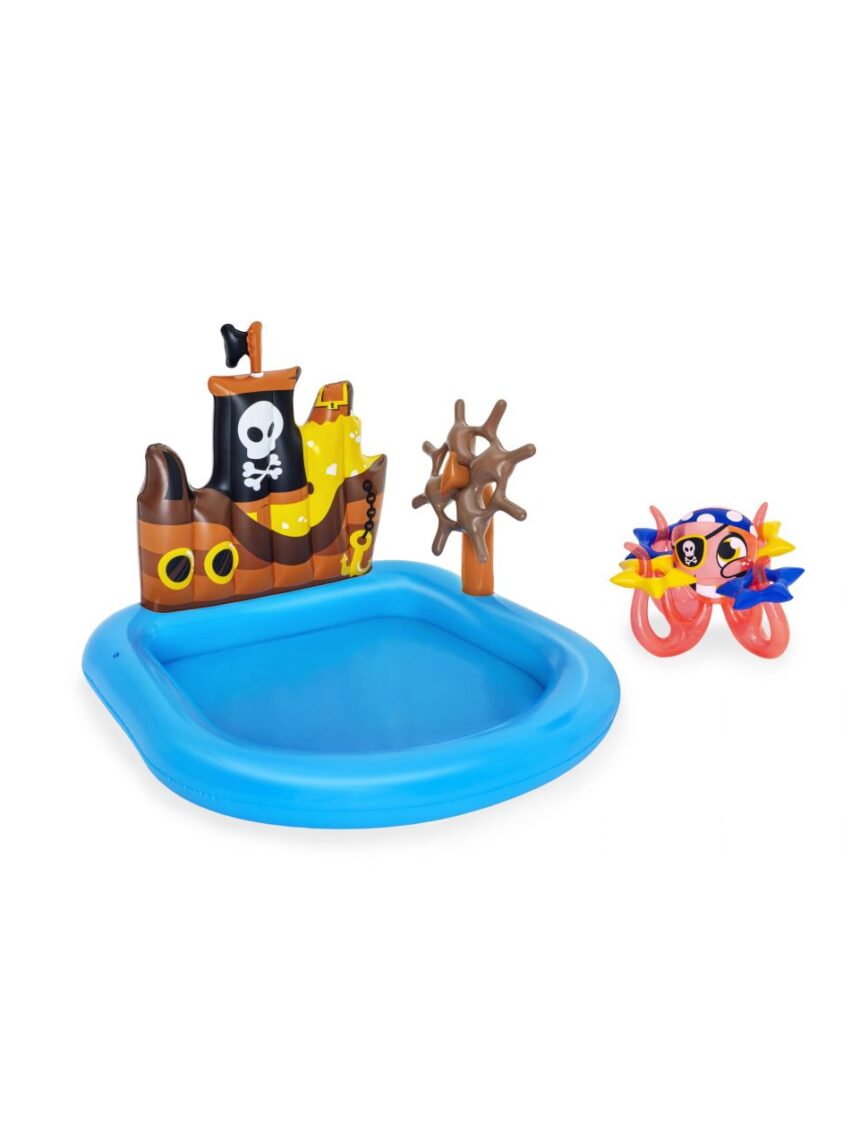 Play center nave pirati 140x130x104 cm con polpo e accessori gonfiabili - bestway - Bestway