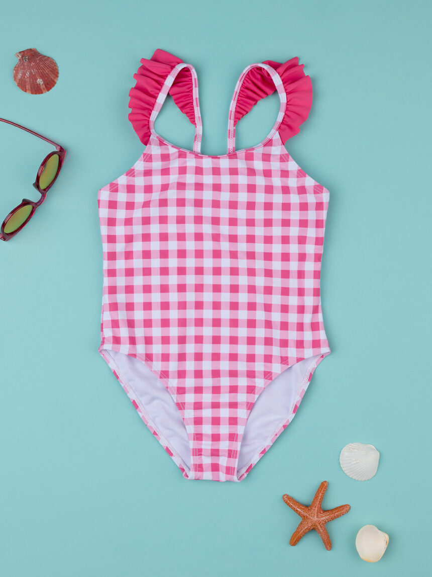 Costume intero bimba vichy - Prénatal