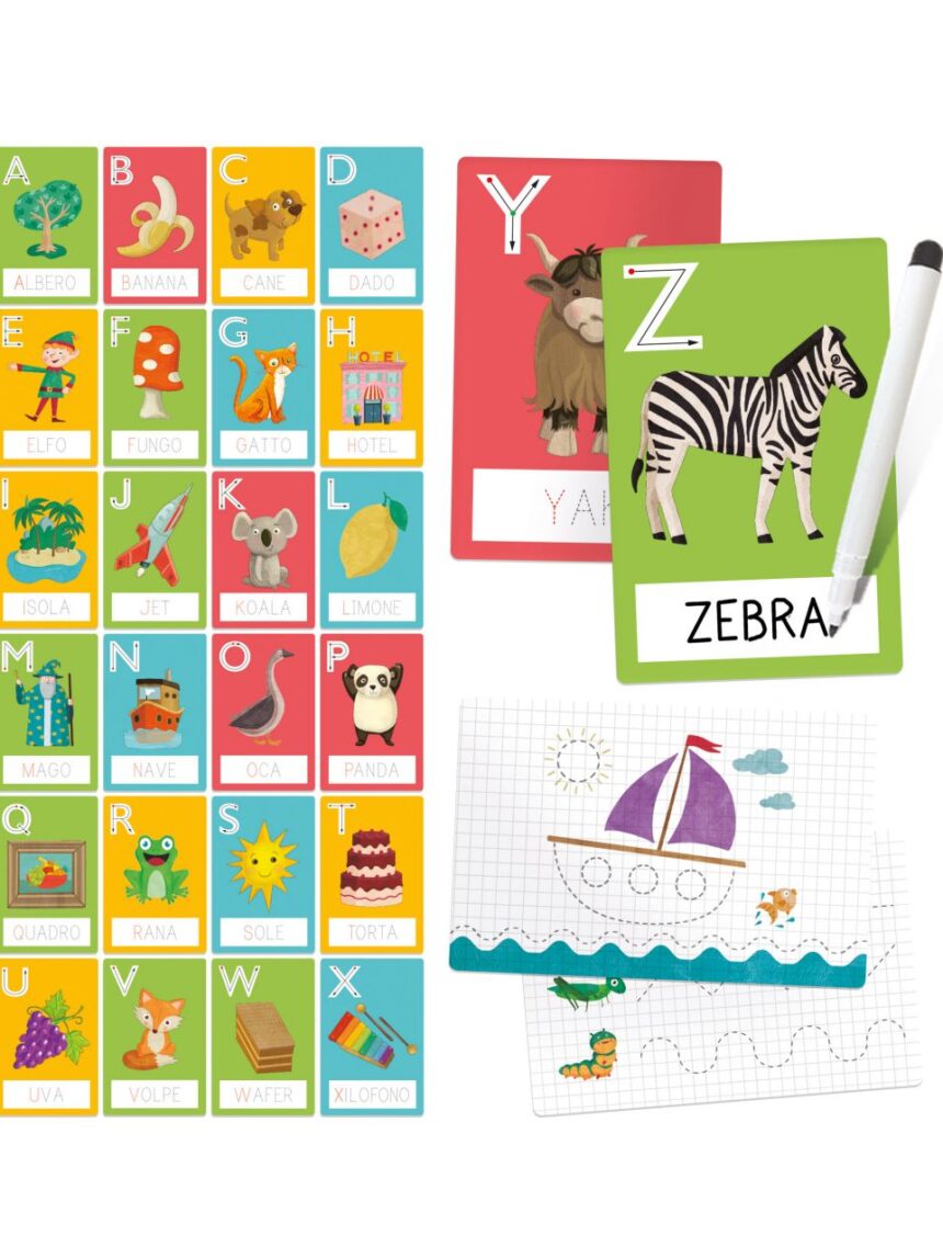 Flashcards lavagnette leggo e scrivo. leggere e scrivere fin da piccoli! 3/6 anni - headu - Headu