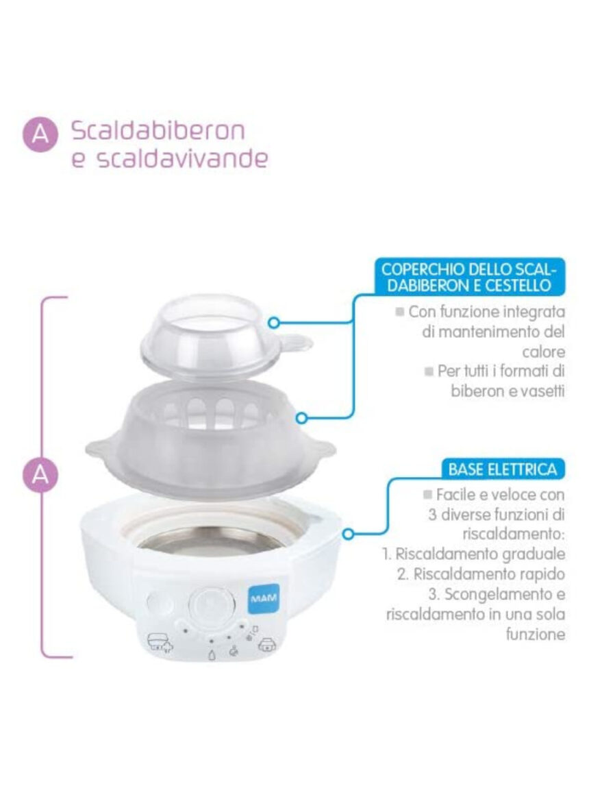 Sterilizzatore elettrico e scaldabiberon express - Mam