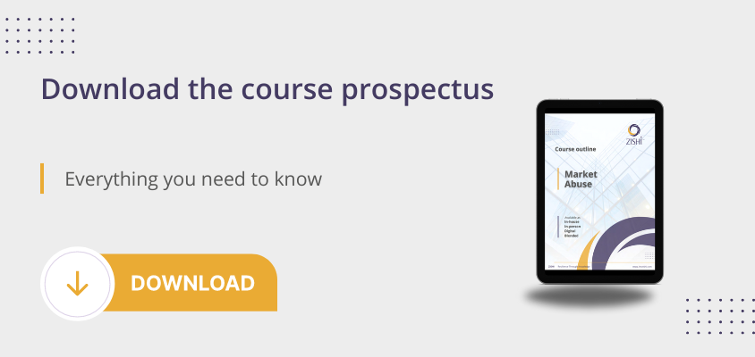 Market Abuse Course - download prospectus